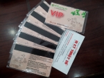 In thẻ nhựa Vip trao cho khách hàng thân thiết mua sản phẩm ở gian hàng cho Gạch 3D Mạnh Trí tại hội chợ VietBuild