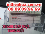 In namecard nhựa trong suốt