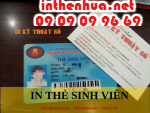 In thẻ sinh viên bằng chất liệu PVC