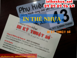 Dịch vụ in thẻ nhựa giá rẻ, nhanh chóng tại Công ty TNHH In Kỹ Thuật Số