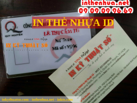 In thẻ ID chất lượng, giá rẻ tại TP.HCM